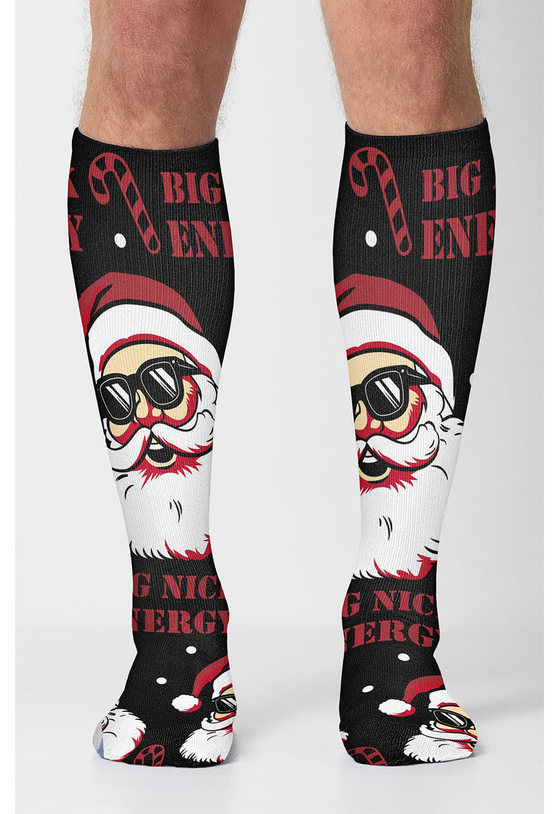 Santa Nick - Men's 10-15mmHg Compression Socks