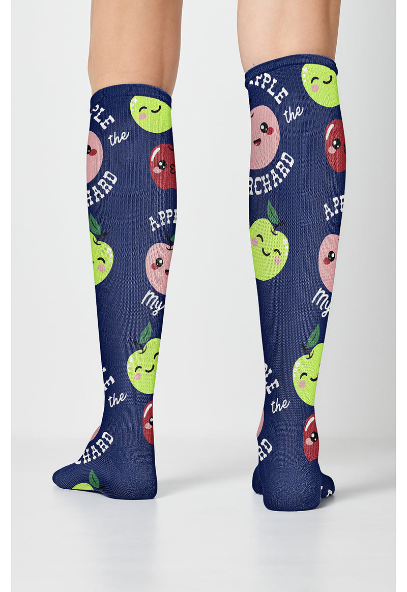 Apple Of My Eye - Women's 10-15mmHg Compression Socks (Back)