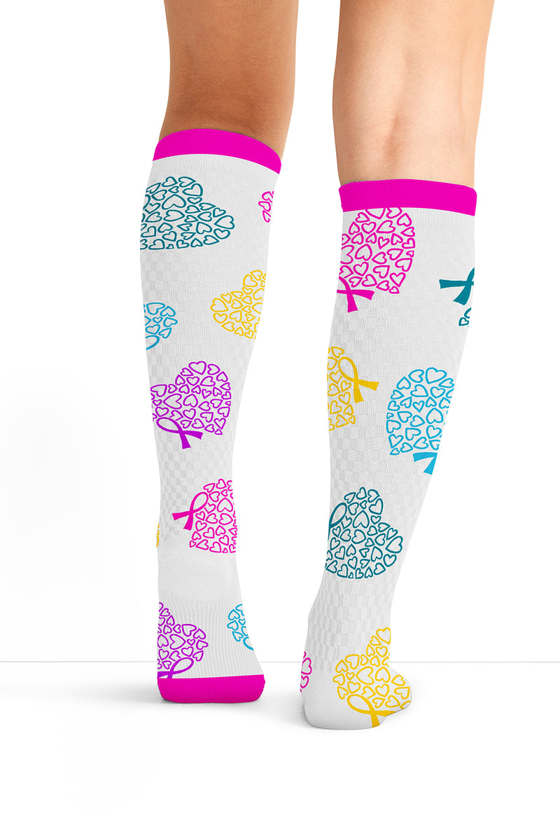 Love To Care - Women's 10-15mmHg Compression Socks (Back)