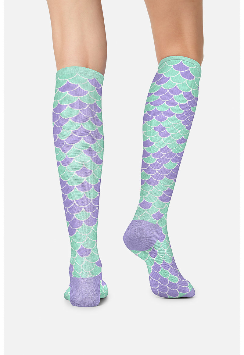 Shimmer & Shine - Women's 10-15mmHg Compression Socks (Back)