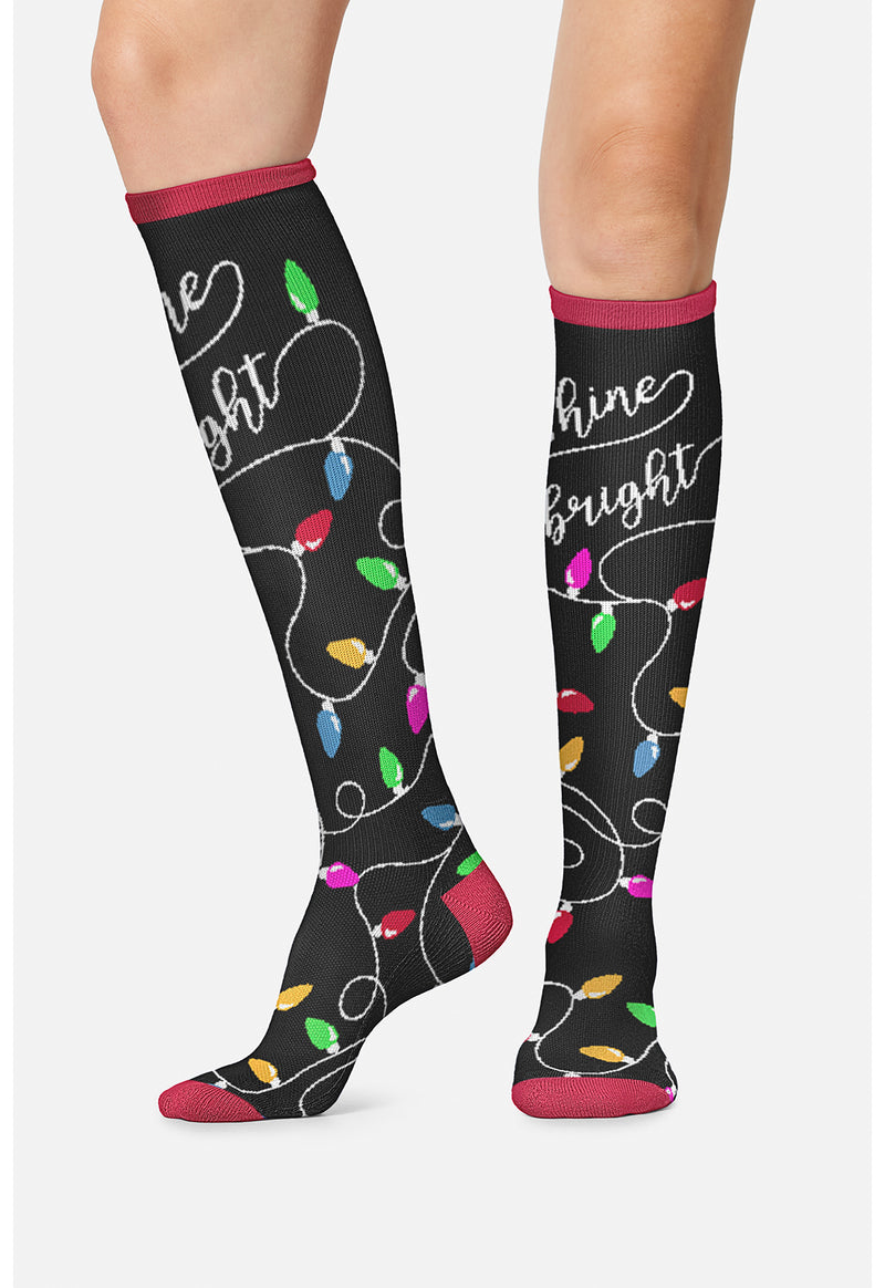 Shine Bright - Women's 10-15mmHg Compression Socks