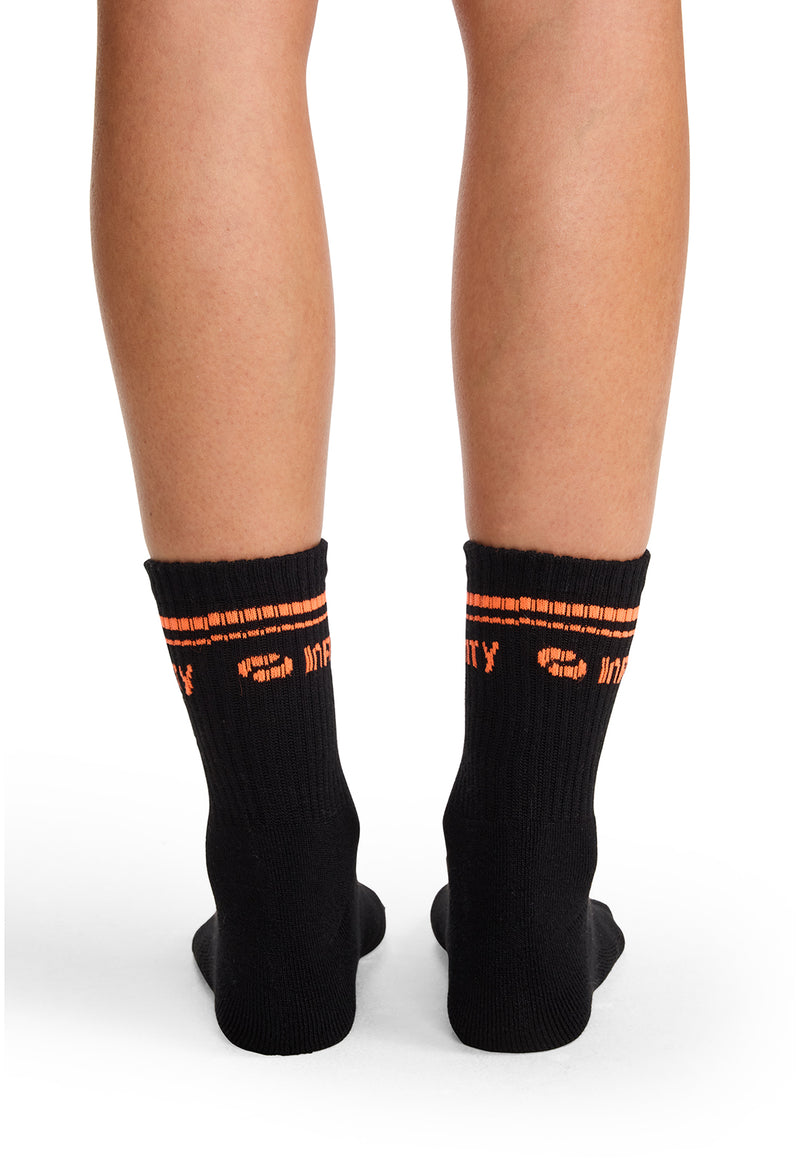black/vivid orange - Athletic Crew Socks (Back)