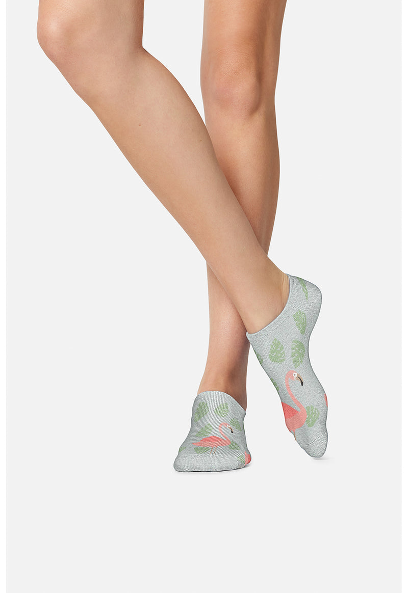 Flamingos & Fruit - 6-5 Pair Packs of Ankle Socks