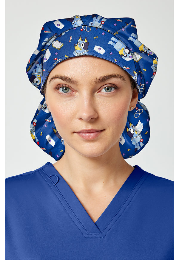 Unisex Print Bouffant Scrubs Hat