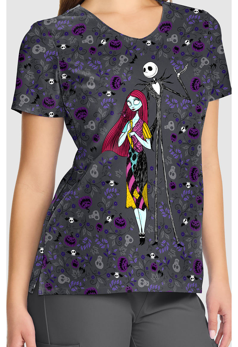 Full Of Spirit - V-Neck Print Top (View 3)