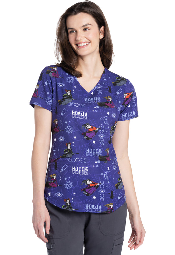 V-Neck Print Top