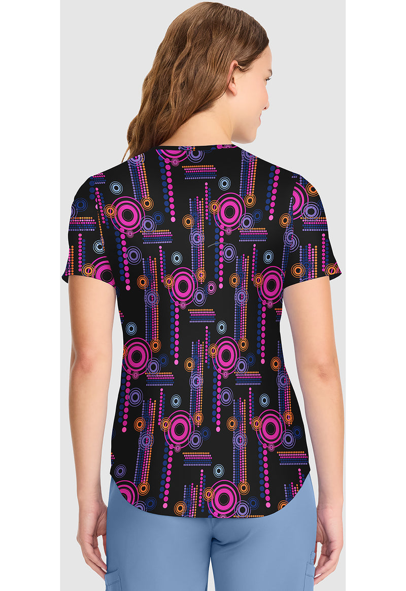 Minnie Spotlight - V-Neck Print Top (Back)