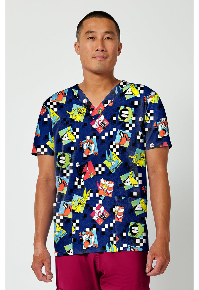 Check Yeah - Men's Print V-Neck Top