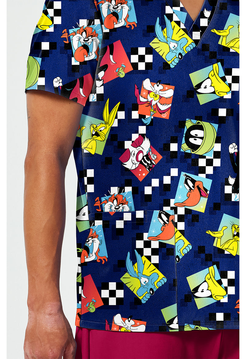 Check Yeah - Men's Print V-Neck Top (View 3)