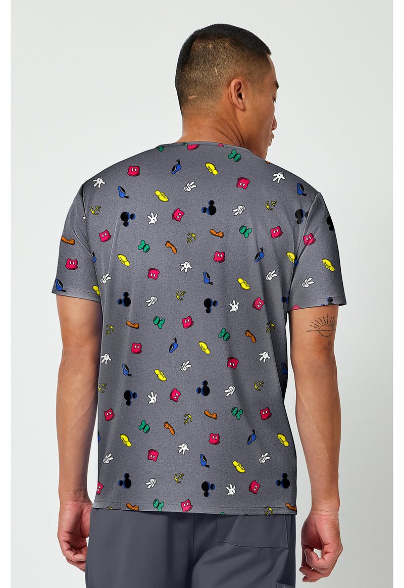 Iconic Friendship - Men's Print V-Neck Top (Back)