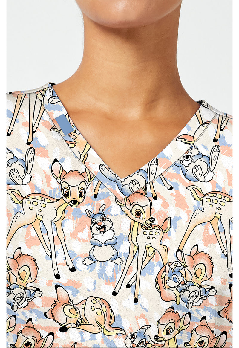 Fawn Over Me - Print V-Neck Top – Disney (View 2)