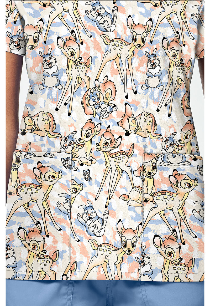 Fawn Over Me - Print V-Neck Top – Disney (View 4)