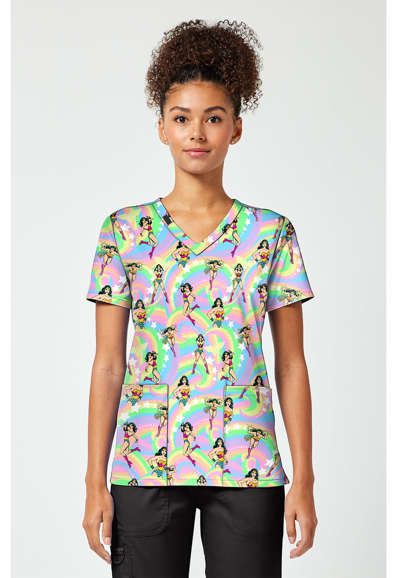 Realm Of Heroes - Print V-Neck Top – Character Prints