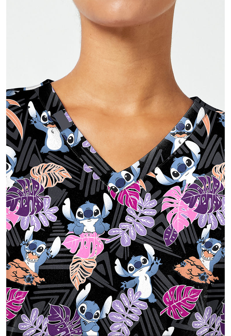 Stitch Tribe - Print V-Neck Top – Disney (View 2)