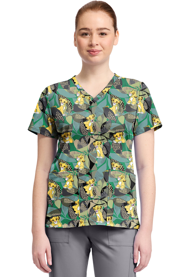 Tropical Roar - Print V-Neck Top – Disney