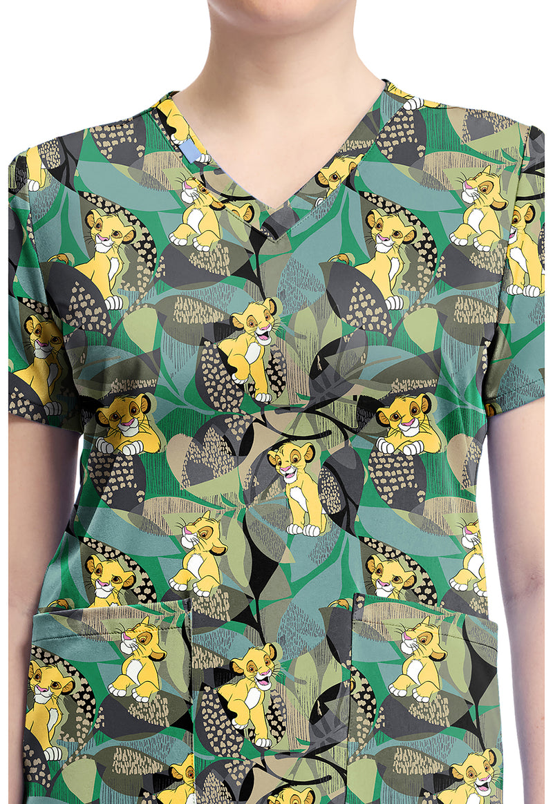 Tropical Roar - Print V-Neck Top – Disney (View 2)