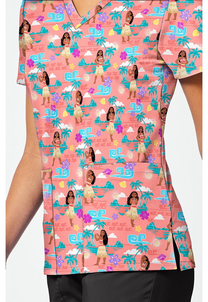 The Sea Is Calling - Print V-Neck Top – Disney (View 3)