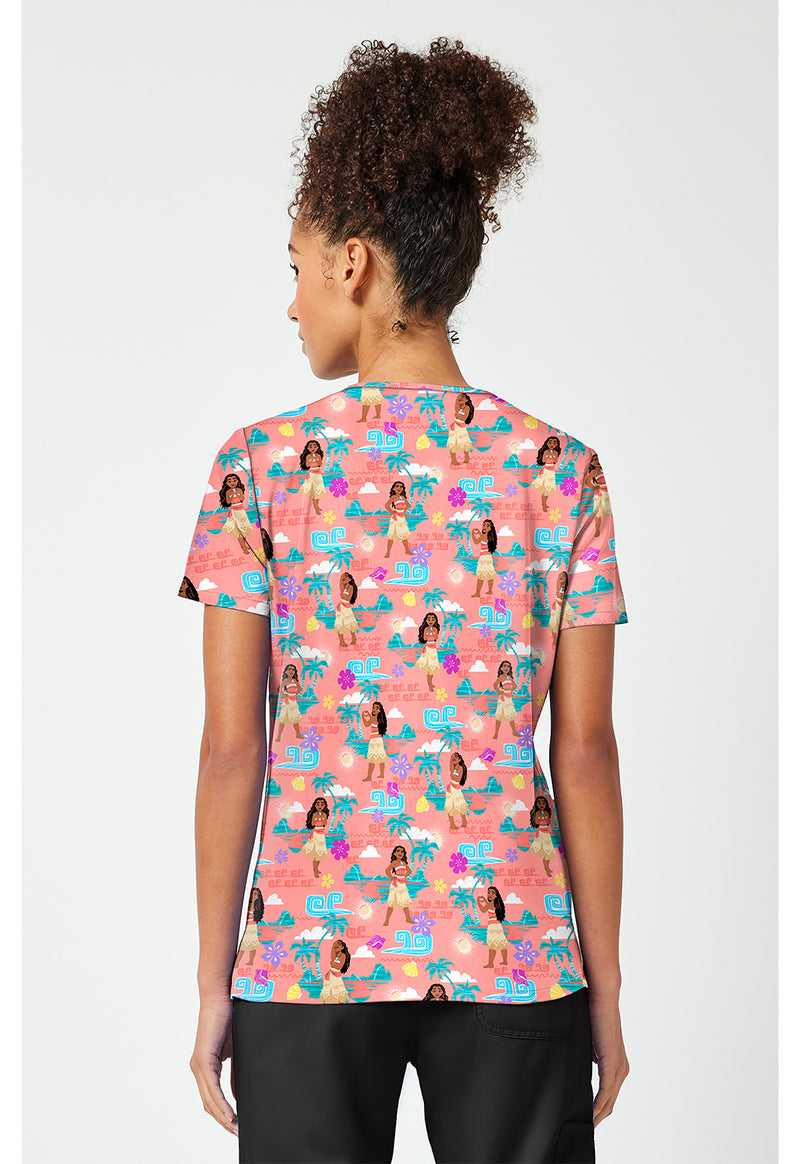 The Sea Is Calling - Print V-Neck Top – Disney (Back)