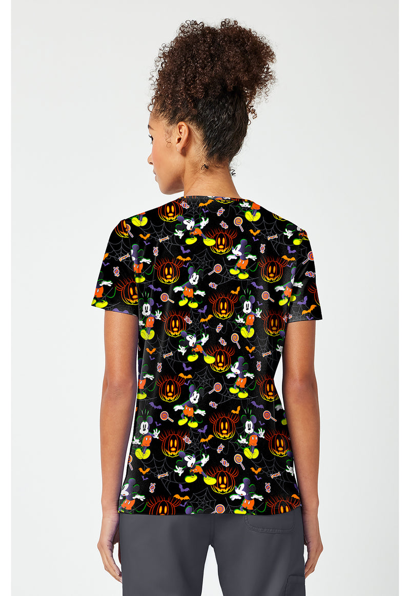 Spooky Webs - Print V-Neck Top – Disney (Back)