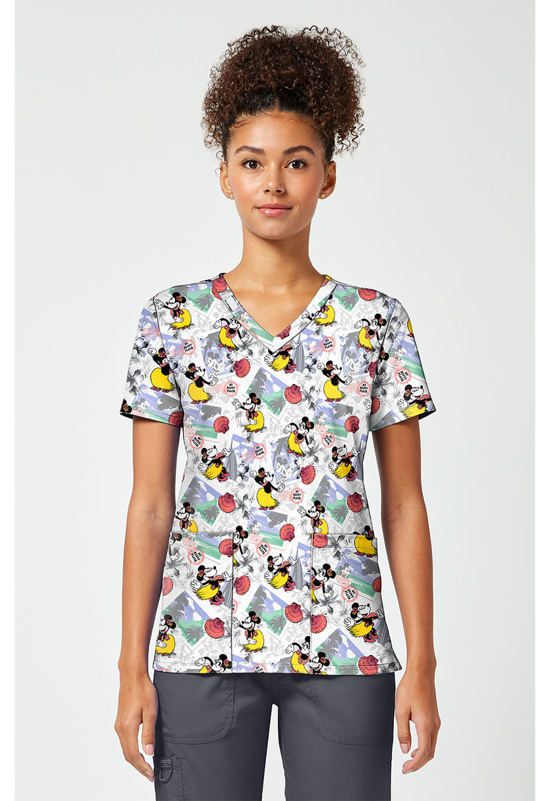 Minnie Happy Place - Print V-Neck Top – Disney