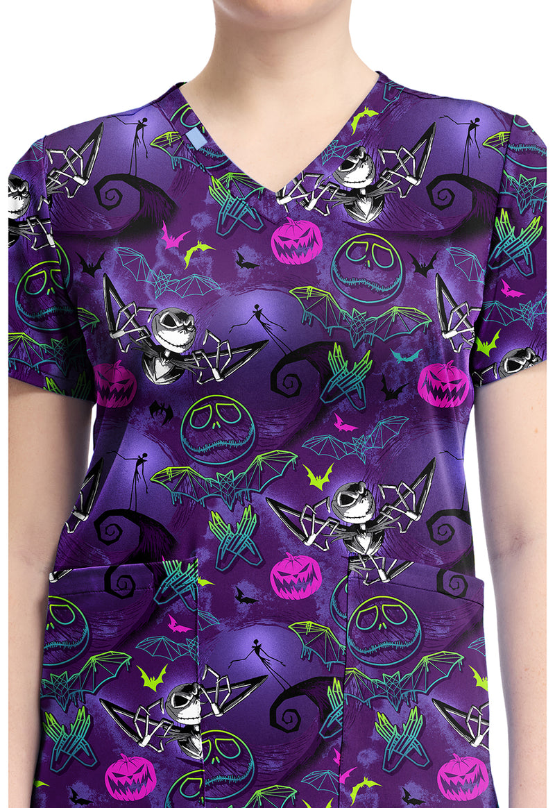 Ghost-like Charm - Print V-Neck Top – Disney (View 2)