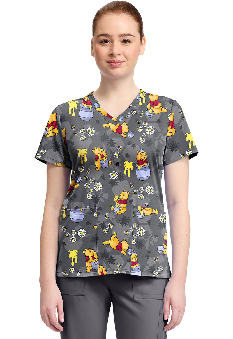 Honey Business - Print V-Neck Top – Disney