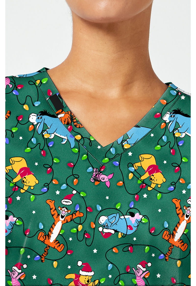 Holiday Helpers - Print V-Neck Top – Disney (View 2)