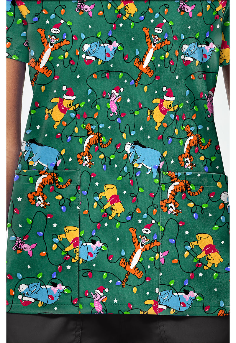 Holiday Helpers - Print V-Neck Top – Disney (View 4)