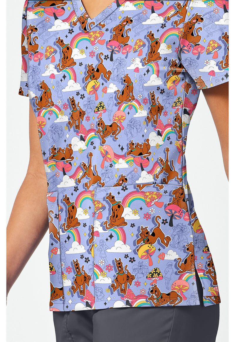 I Found A Clue - Print V-Neck Top – Character Prints (View 3)