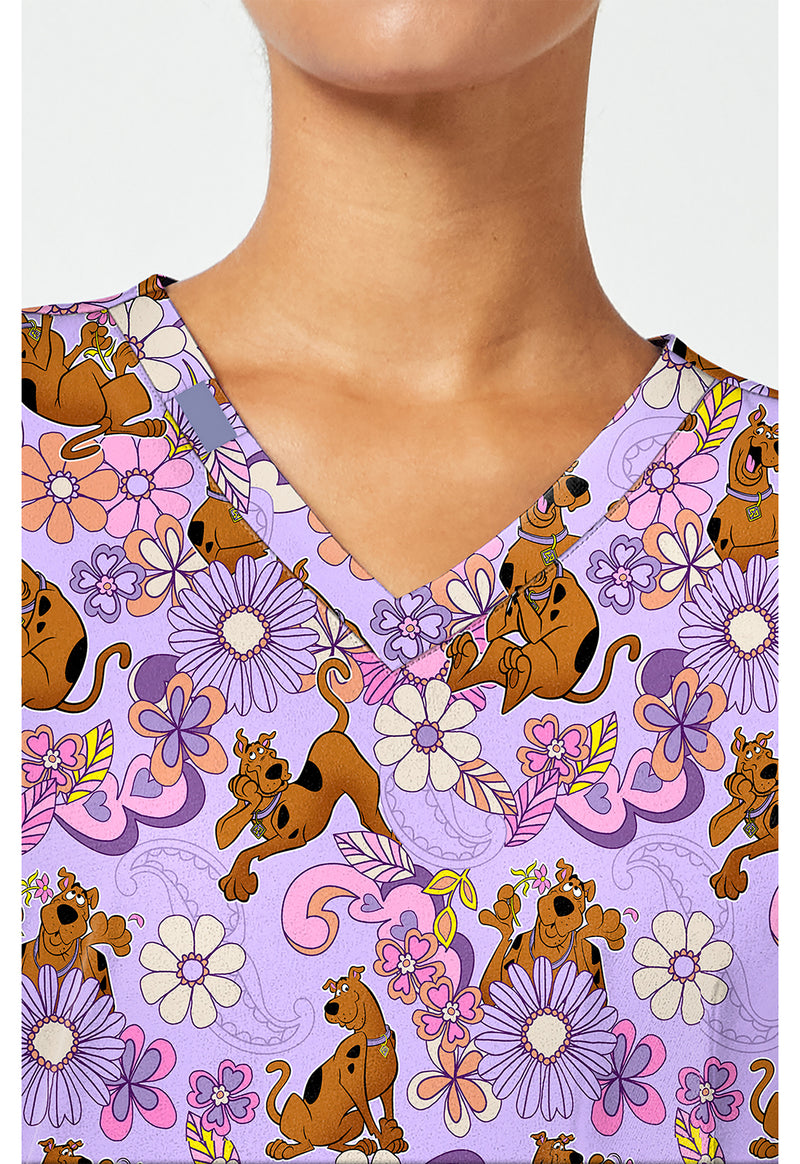 Mystery Garden - Print V-Neck Top – Character Prints (View 2)