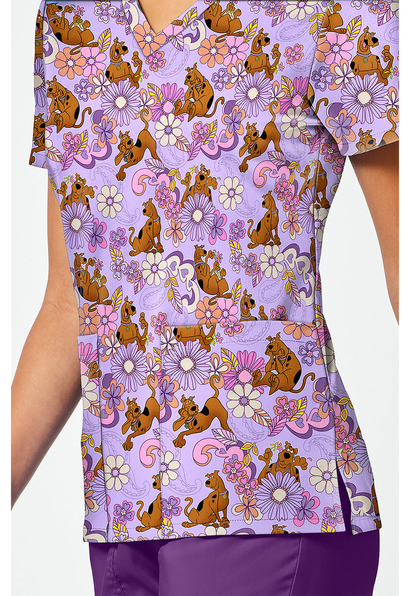 Mystery Garden - Print V-Neck Top – Character Prints (View 3)