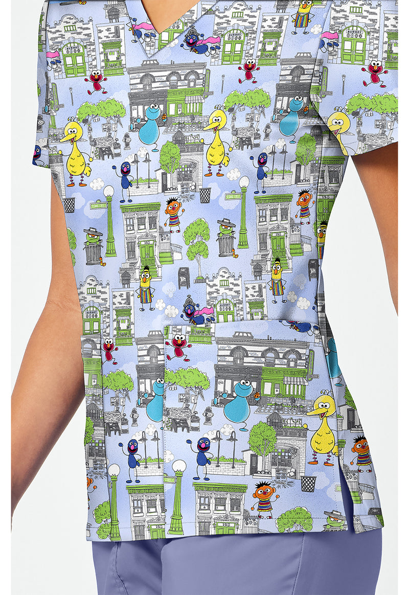 Doodle Days - Print V-Neck Top – Character Prints (View 3)