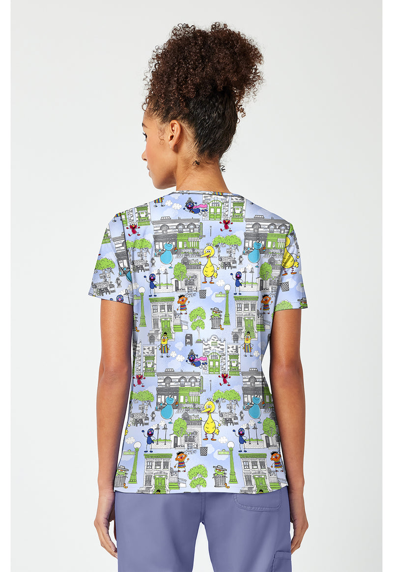 Doodle Days - Print V-Neck Top – Character Prints (Back)