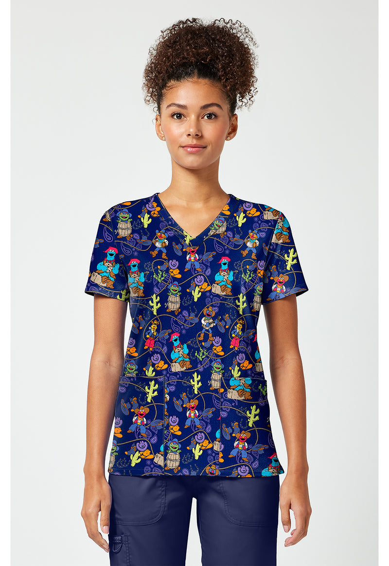 Wild And Furry - Print V-Neck Top – Character Prints