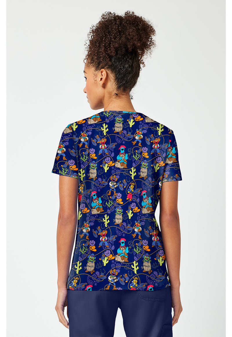 Wild And Furry - Print V-Neck Top – Character Prints (Back)