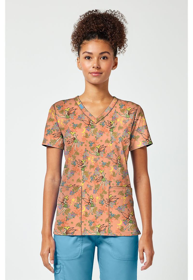 Pixie Petals - Print V-Neck Top – Disney