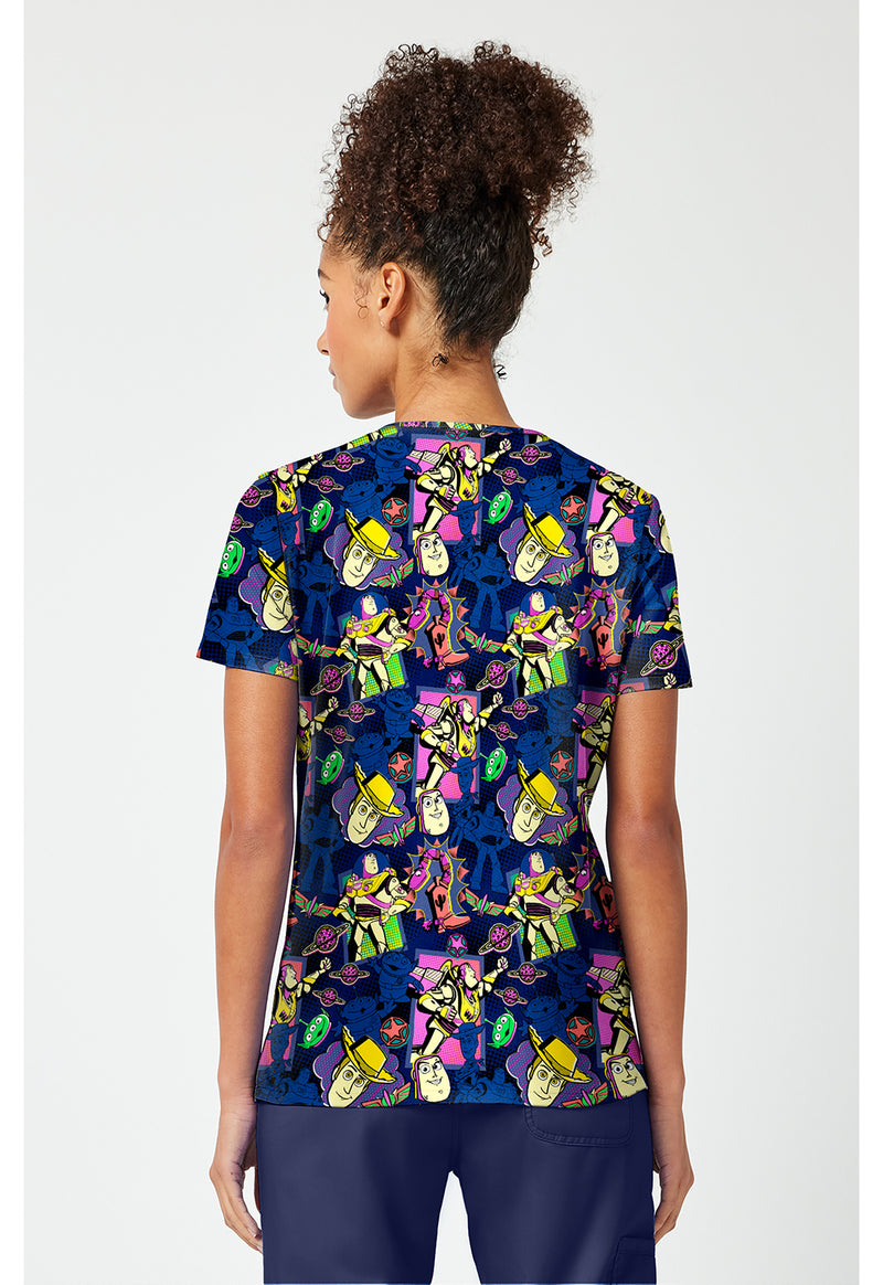 Comic Story - Print V-Neck Top – Disney (Back)