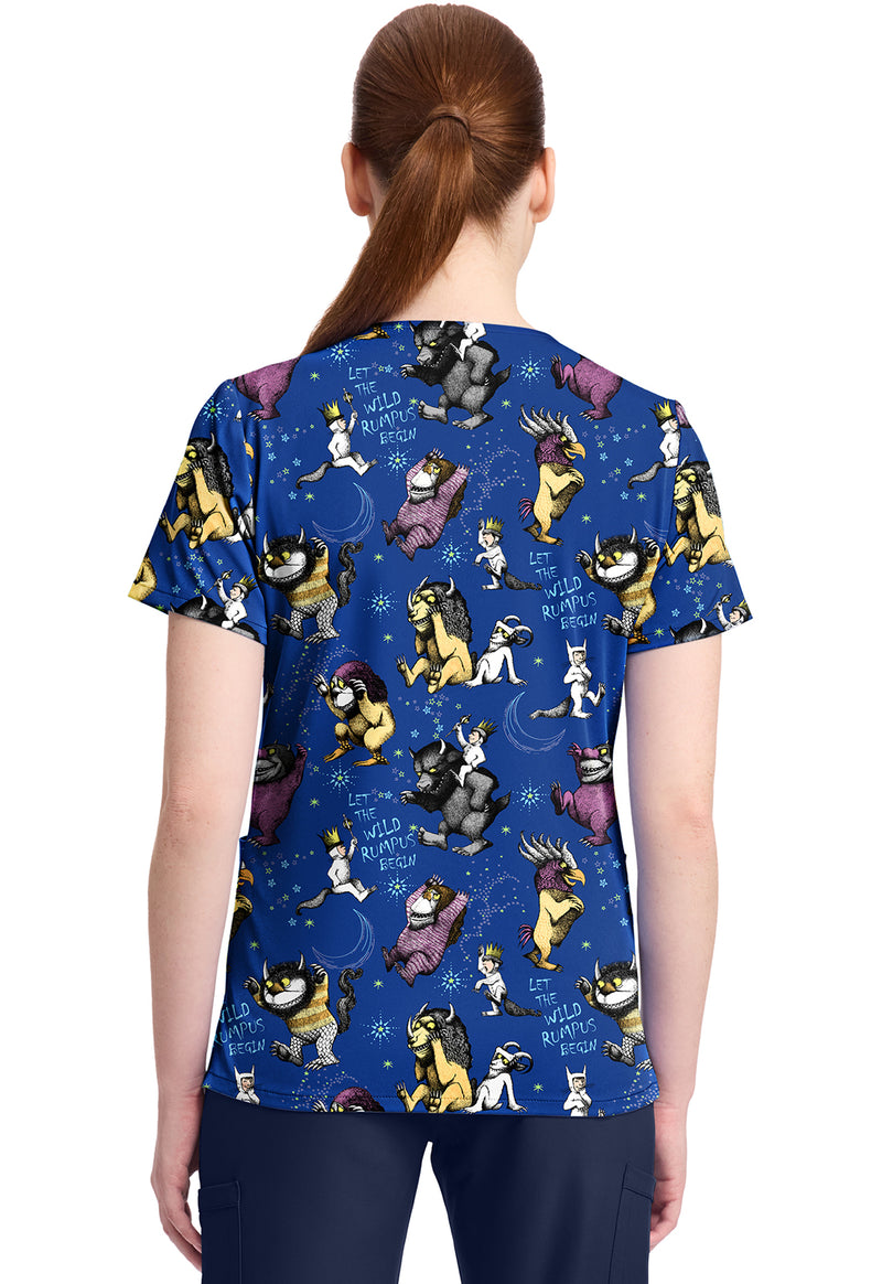 Rumpus Time - Print V-Neck Top – Character Prints (Back)
