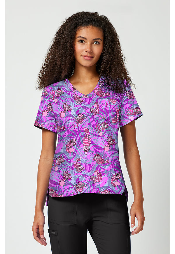 Print V-Neck Top