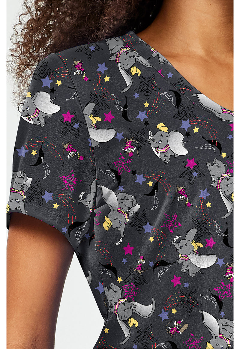 Dumbo Star - Print V-Neck Top (View 3)