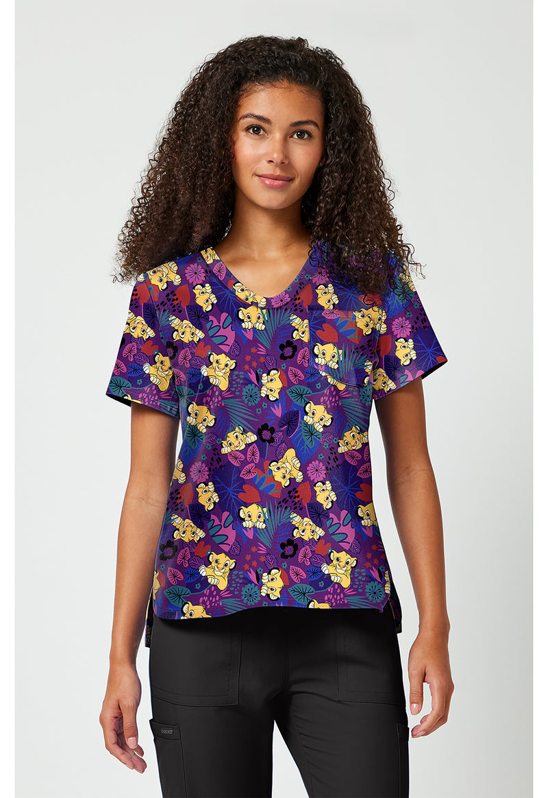 Simba-sational - Print V-Neck Top
