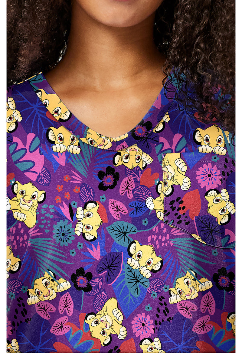 Simba-sational - Print V-Neck Top (View 2)