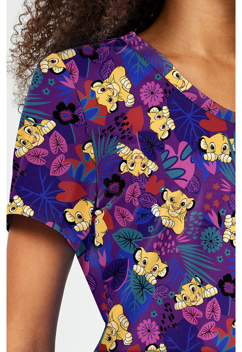 Simba-sational - Print V-Neck Top (View 3)