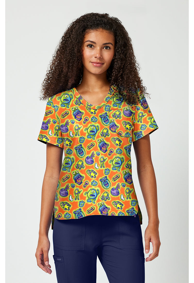 Code 2319 - Print V-Neck Top
