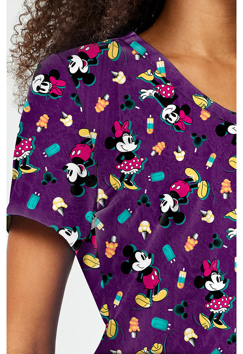 Yummy Freeze - Print V-Neck Top (View 3)