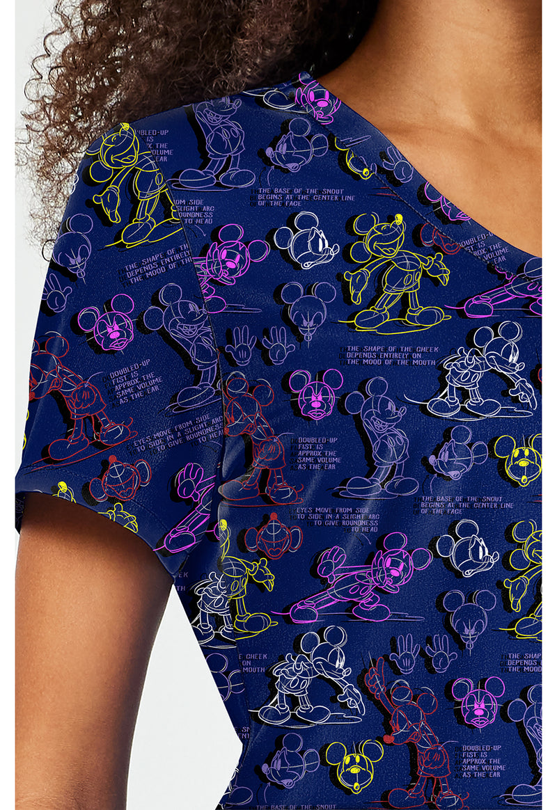 What A Character - Print V-Neck Top (View 3)