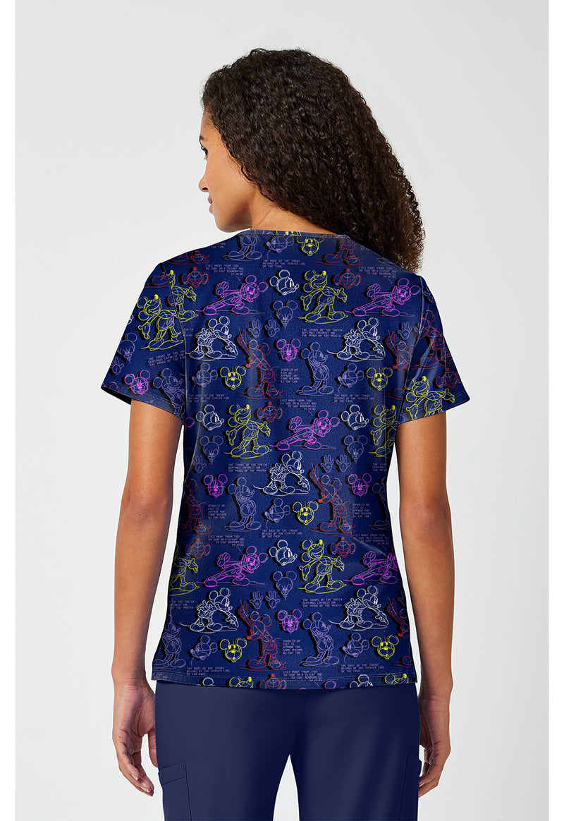 What A Character - Print V-Neck Top (Back)