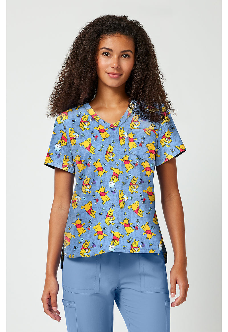 I Say Honey - Print V-Neck Top