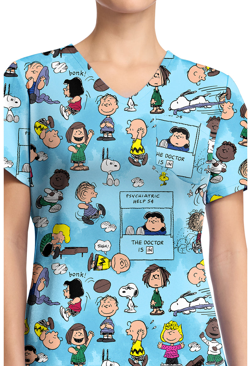 Goodness And Grief - Print V-Neck Top (View 2)