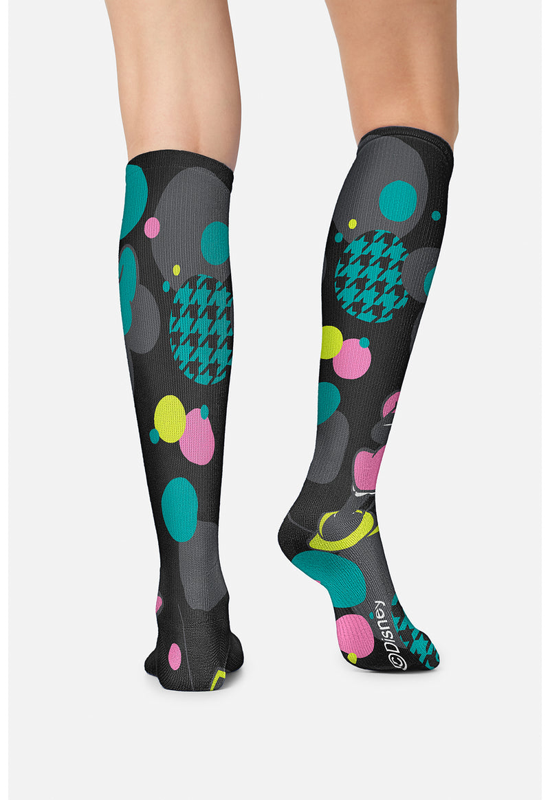 Minnie Houndstooth - Women's 10-15mmHg Compression Socks (Back)